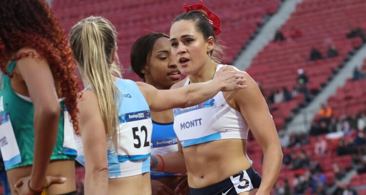 María Ignacia Montt luego de correr en Santiago 2023.