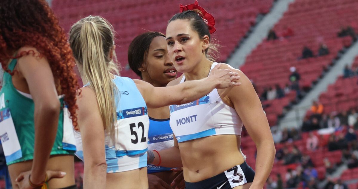 María Ignacia Montt luego de correr en Santiago 2023.