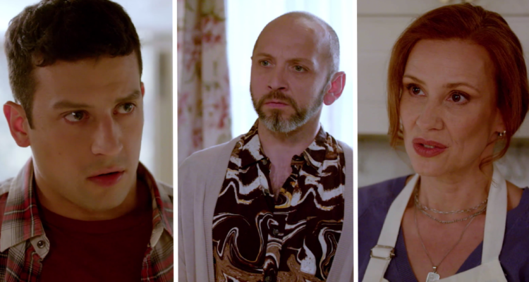 Joselo (izquierda), René (entro) y Sole (derecha) en Como la vida misma