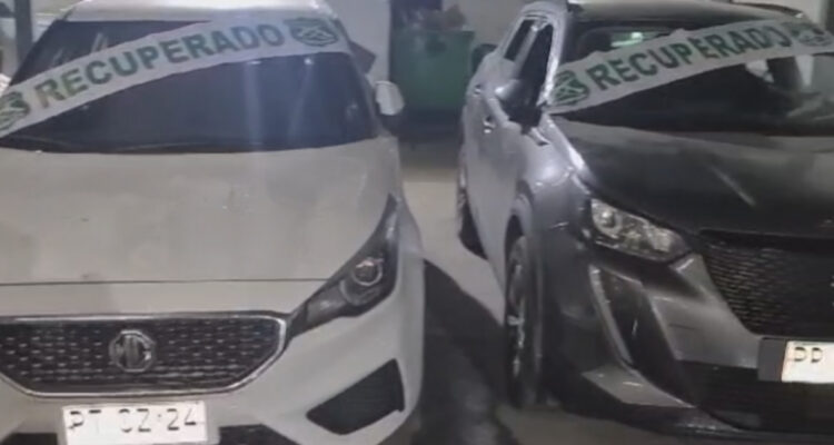 Detienen a banda que realizó encerrona en la Reina: circulaban en otro vehículo robado