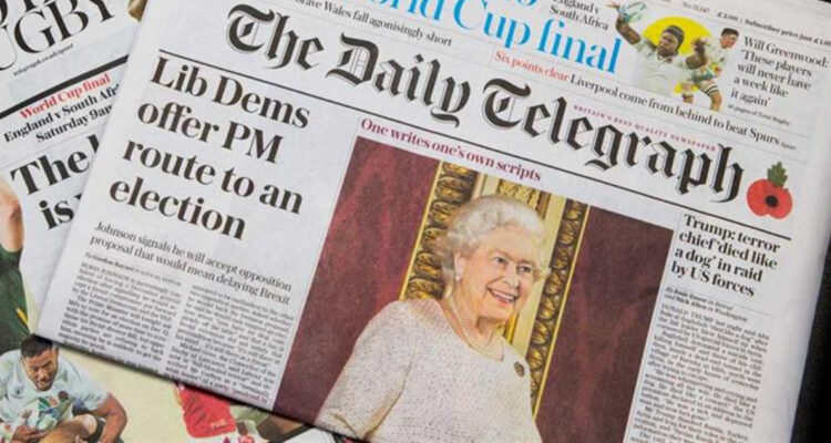 El grupo periodístico británico “Telegraph” y la revista “The Spectator” son puestos en venta