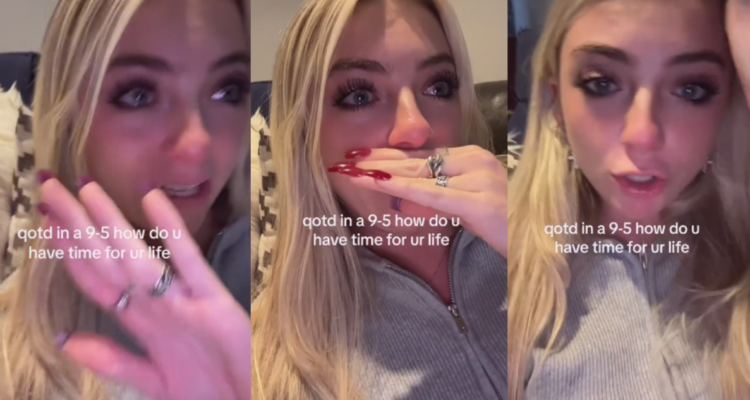 Tiktoker se graba llorando después de su primer día de trabajo de 8 horas: “No tengo tiempo para nada”