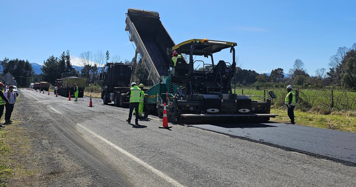 Trabajos de mejoramiento en ruta de CUnco a Melipeuco