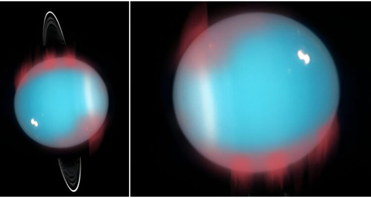 Confirman la existencia de auroras infrarrojas en Urano con datos de hace 20 años