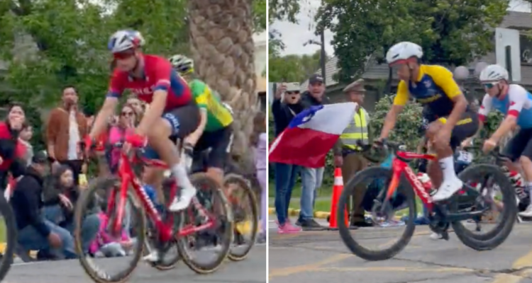 Hinchas se unen para apoyar a Martín Vidaurre en Ciclismo Panamericano.