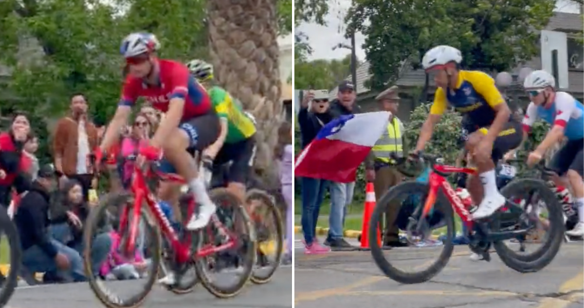 Hinchas se unen para apoyar a Martín Vidaurre en Ciclismo Panamericano.