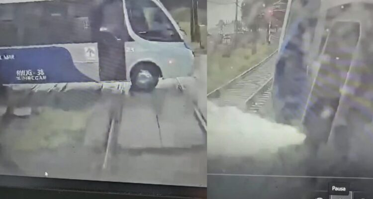 Revelan nuevos videos de fatal colisión de microbús con Biotren durante formalización de chofer