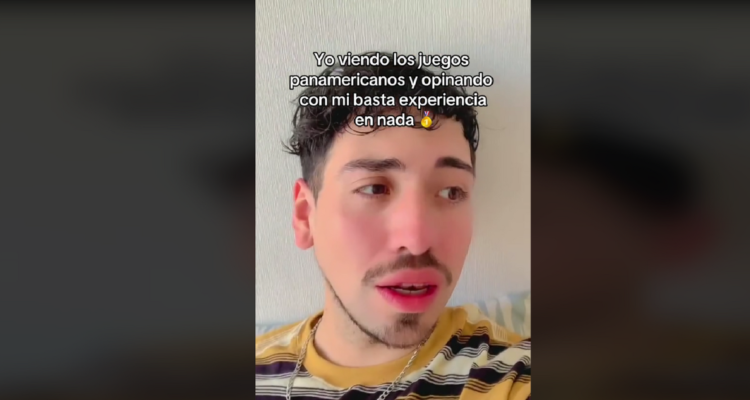 “Opinando con mi basta experiencia en nada”: Diego Urrutia hace divertido viral por los Panamericanos