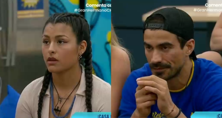 Vivi Acevedo (izquierda) y Sebastián Ramírez (derecha) en Gran Hermano