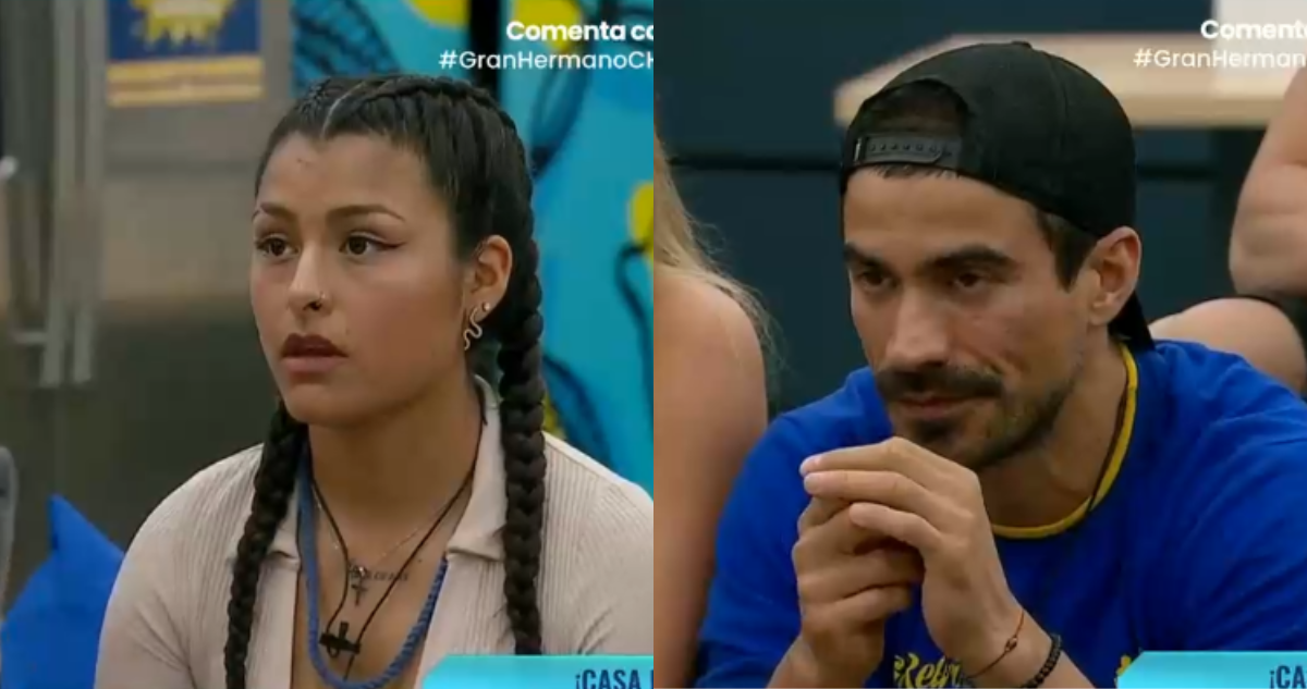 Vivi Acevedo (izquierda) y Sebastián Ramírez (derecha) en Gran Hermano