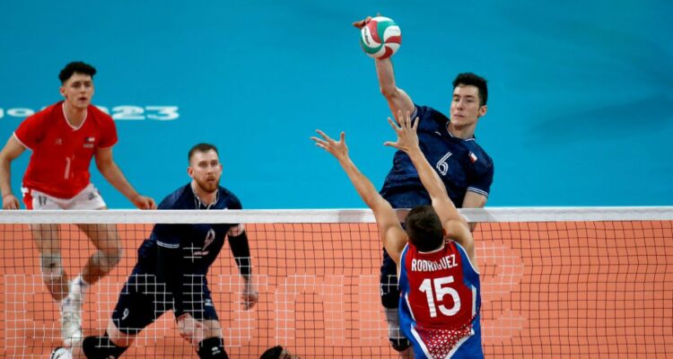 Chile se hizo fuerte para vencer a Puerto Rico en el vóleibol masculino y asegura cuartos de final