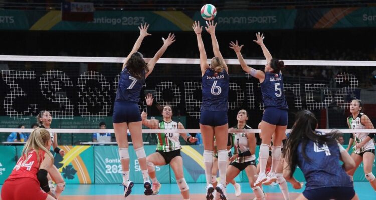 El voleibol femenino de Chile perdió con México en Santiago 2023