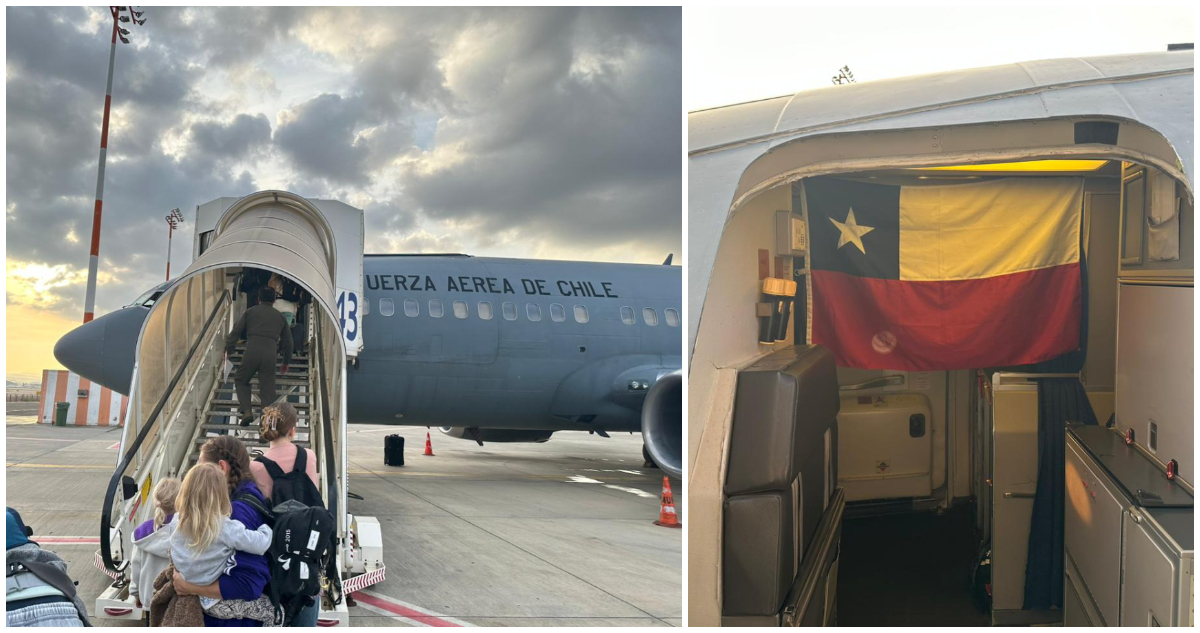 Segundo vuelo humanitario de la FACh despegó desde Tel Aviv con 51 pasajeros