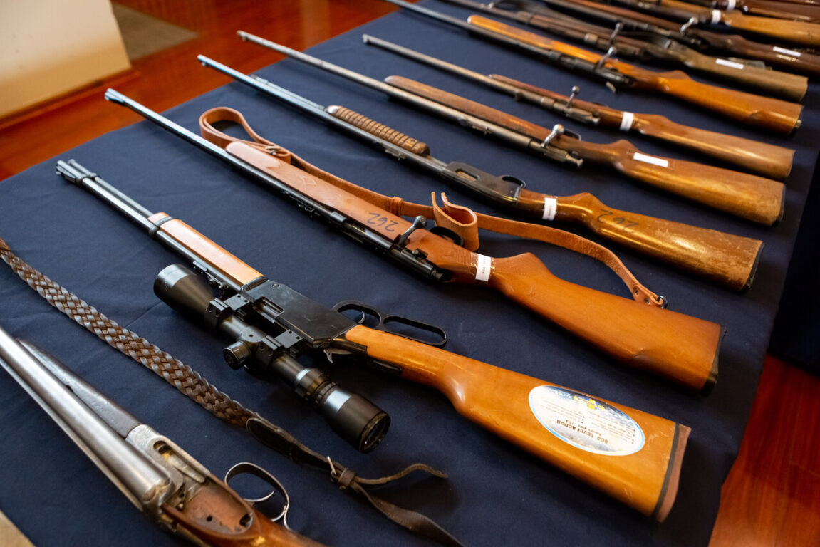 Recuperan más de medio centenar de armas mal inscritas en tres comunas de la región de Los Lagos