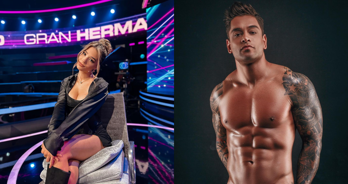 Alessia Traverso (izquierda) y Thiago Cunha (derecha) en referencia a burlas de la chica reality