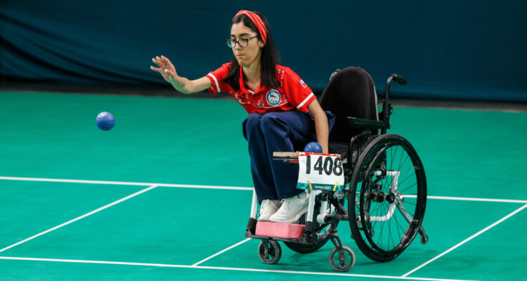 Alfonsina Urrejola en boccia Parapanamericanos Santiago 2023
