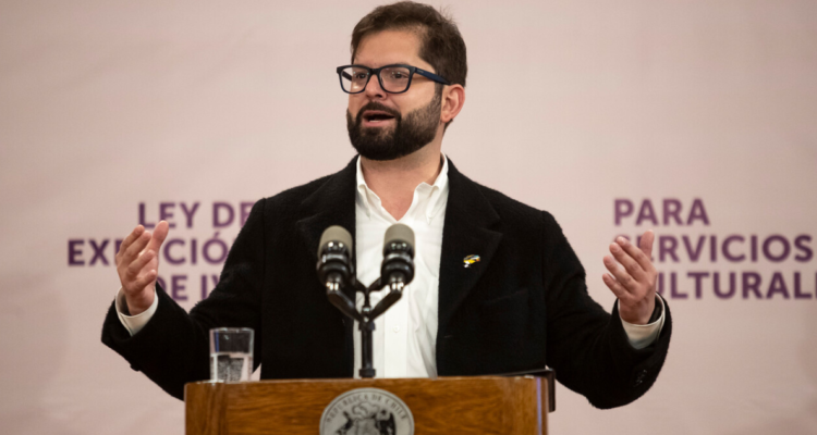 Presidente Gabriel Boric por triunfo de Javier Milei