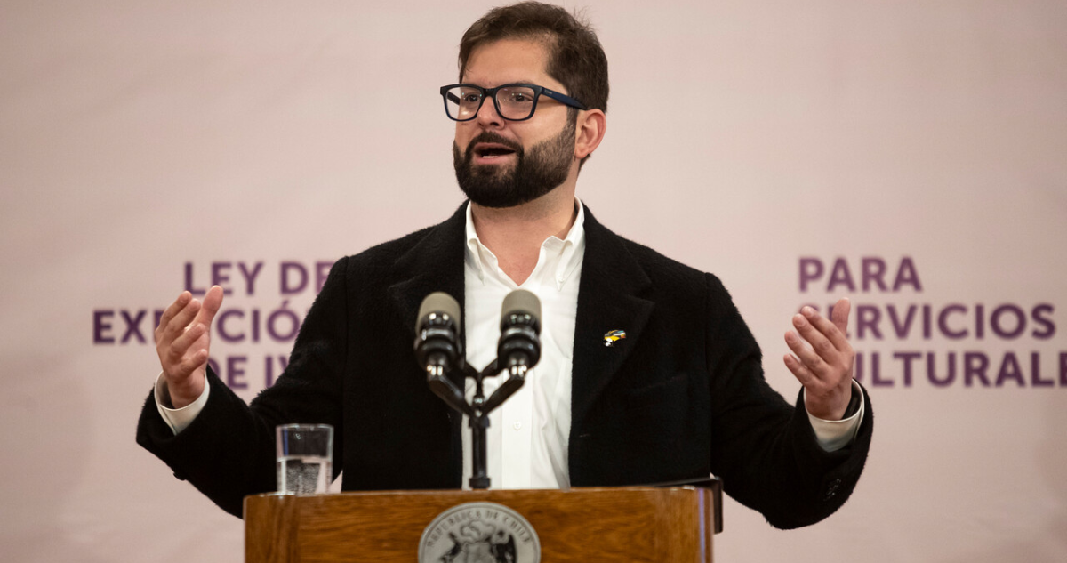 Presidente Gabriel Boric por triunfo de Javier Milei