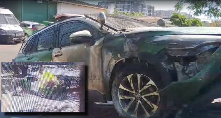 Ataque a carabineros afuera del ex pedagógico