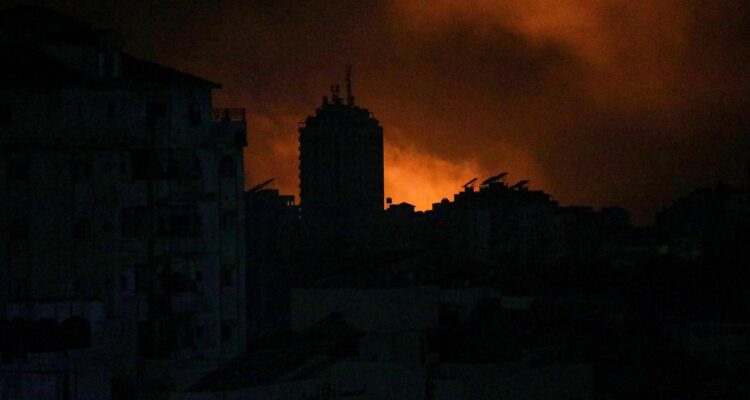 Ataque aéreo israelí en el norte de la Franja de Gaza