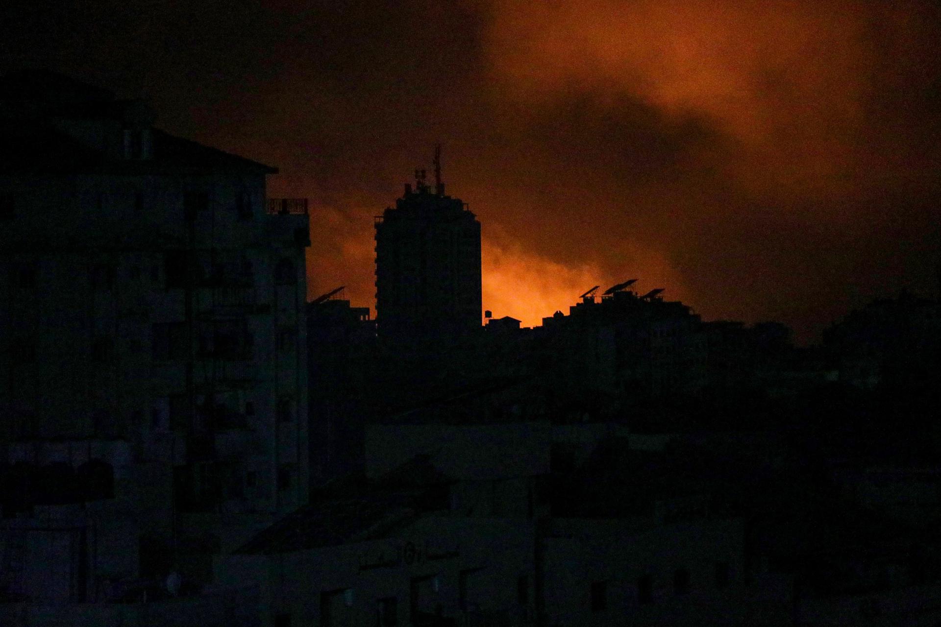 Ataque aéreo israelí en el norte de la Franja de Gaza