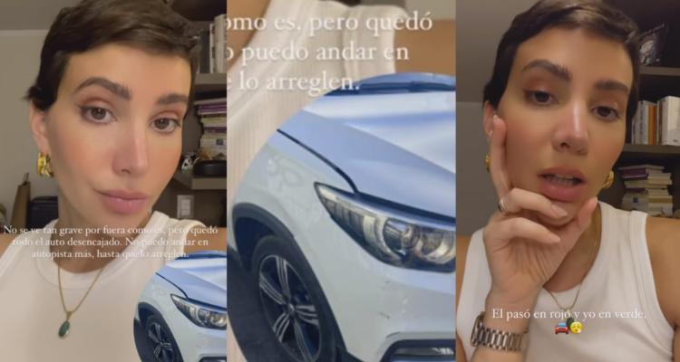“La gente está muy loca”: el desahogo de Aylén Milla tras sufrir colisión vehicular en Santiago
