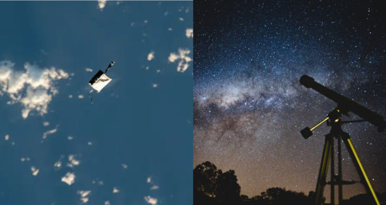 Bolsa de herramientas en el espacio