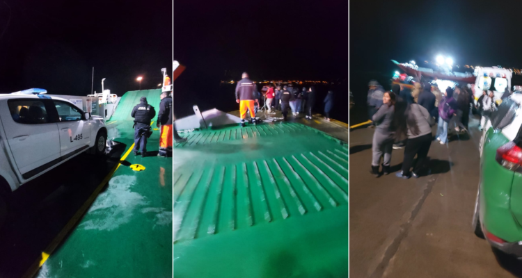 Camioneta cae a río Maullín con dos personas en su interior