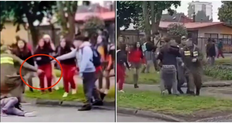 Carabinero usa arma de servicio durante riña de estudiantes en San Pedro de la Paz