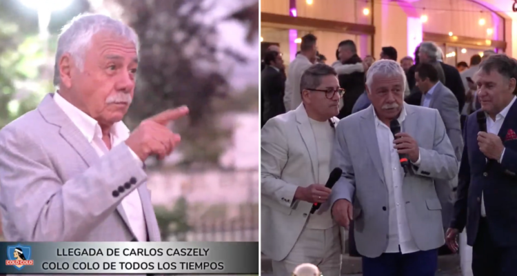 Carlos Caszely aparece en la gala de Todos los Tiempos de Colo Colo.