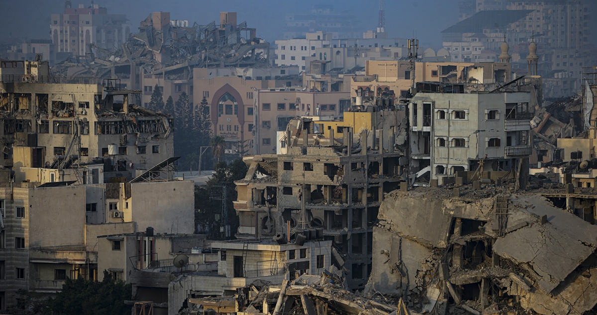 La ciudad de Gaza, en ruinas.