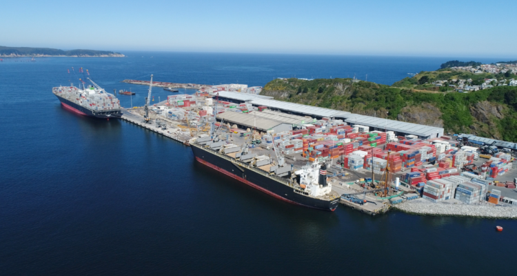 Aduanas compromete fortalecimiento de fiscalizaciones en puertos del Bío Bío: sólo un 6% es escaneada