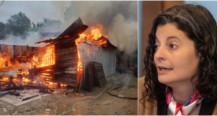 Delegada Daniel Dresdner tras tragedia en Coronel Hay muchos niños en este campamento