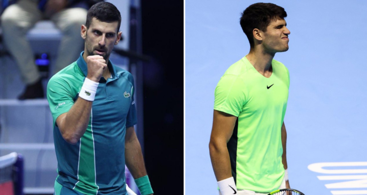 Novak Djokovic aplastó a Carlos Alcaraz y se medirá ante Sinner por en la final del ATP Finals.