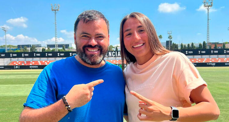 Edgar Merino representante y Antonia Canales