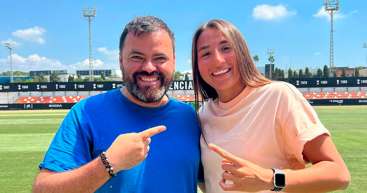 Edgar Merino representante y Antonia Canales