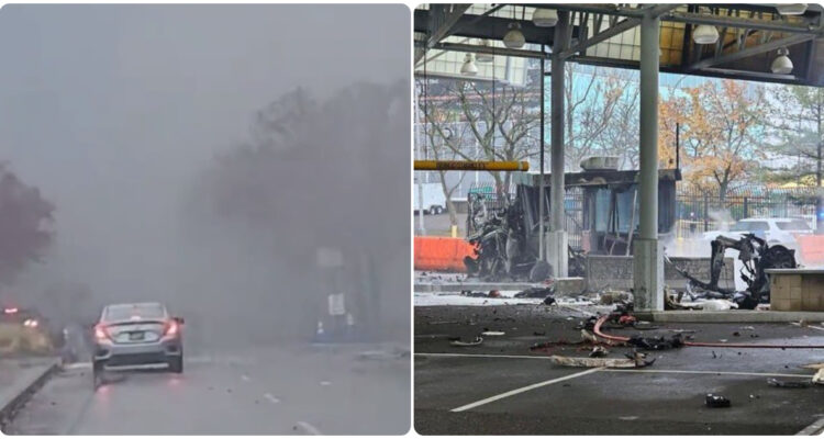 explosión de un vehículo