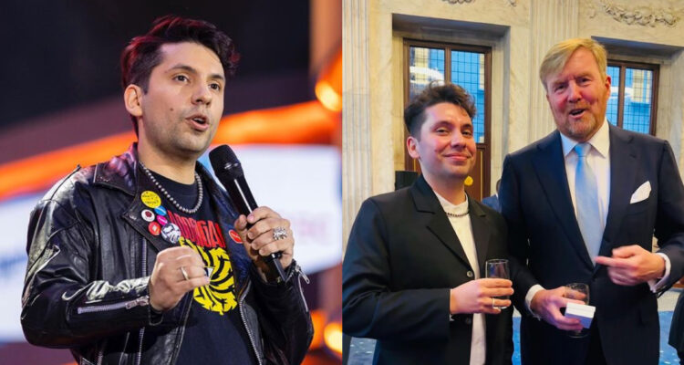 Lo logró: Fabrizio Copano mostró imágenes junto al rey de Países Bajos y de su show en Ámsterdam