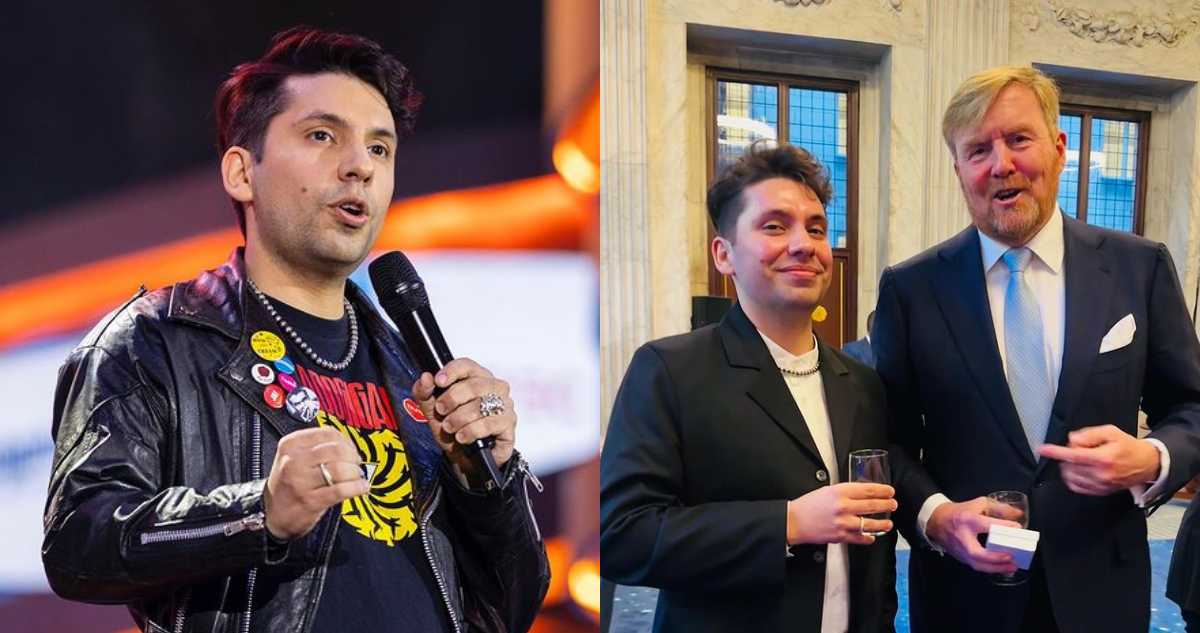 Lo logró: Fabrizio Copano mostró imágenes junto al rey de Países Bajos y de su show en Ámsterdam