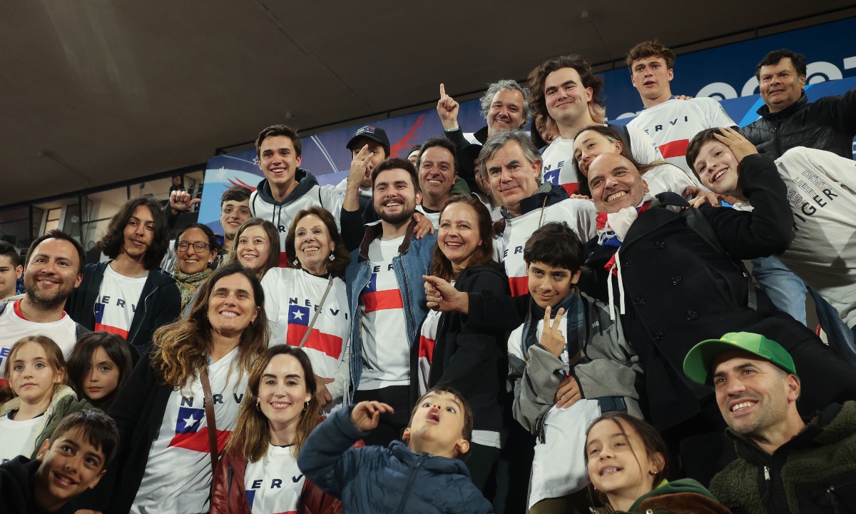 Familia de Lucas Nervi en el Estadio Nacional