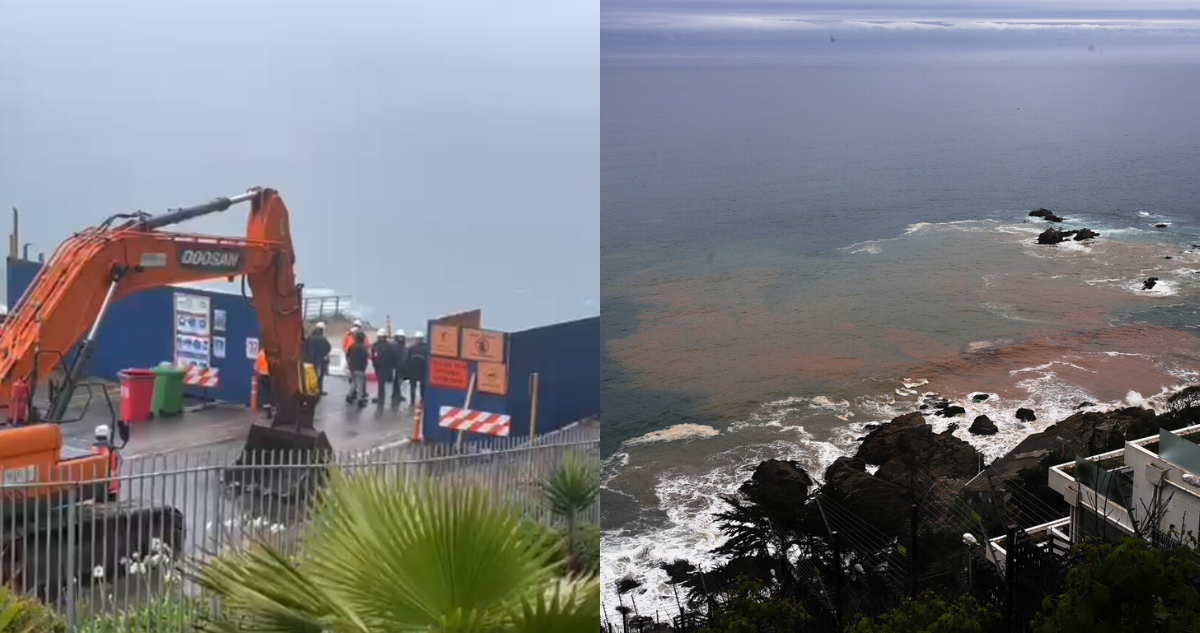 Viña del Mar: reportan deslizamiento en socavones aledaños a edificio Kandinsky en medio de lluvias