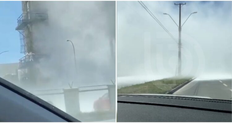 FUGA DE MATERIAL DESDE PLANTA INDURA EN TALCAHUANO