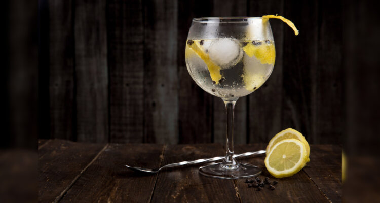 un vaso de Gin Tonic
