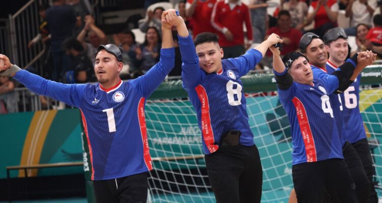 EL Gólbol masculino de Chile volvió a ganar en los Juegos Parapanamericanos