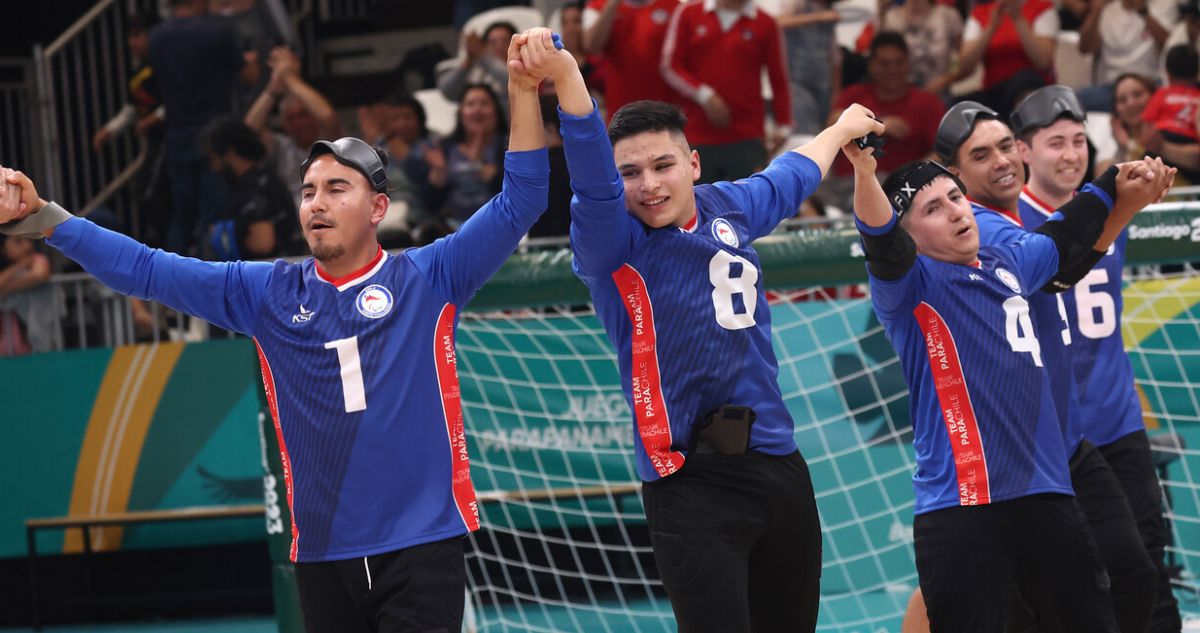 EL Gólbol masculino de Chile volvió a ganar en los Juegos Parapanamericanos