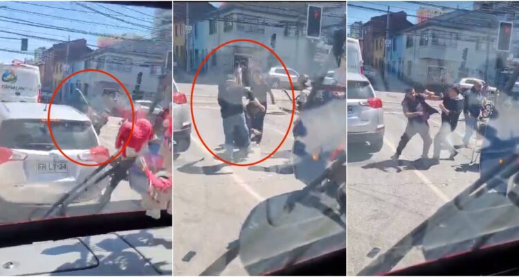 Golpiza a conductor en Coronel