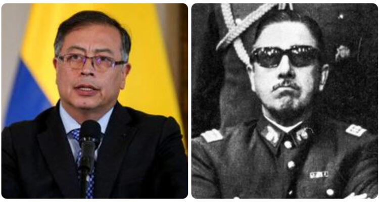 Gustavo Petro y Augusto Pinochet