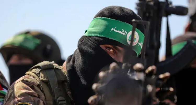 Milicia de Hamás en la Franja de Gaza.