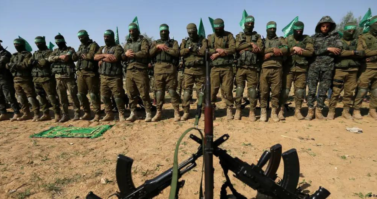 Milicianos de Hamás durante un desfile en 2019.