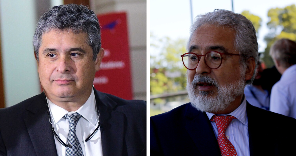 Juan Pablo Hermosilla (derechoa) y Luis Hermosilla